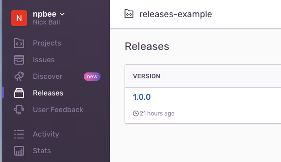Sentry releases panel